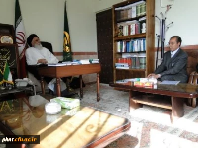 دیدار ریاست دانشگاه فرهنگیان کرمان با نماینده محترم ولی فقیه و امام جمعه شهرستان