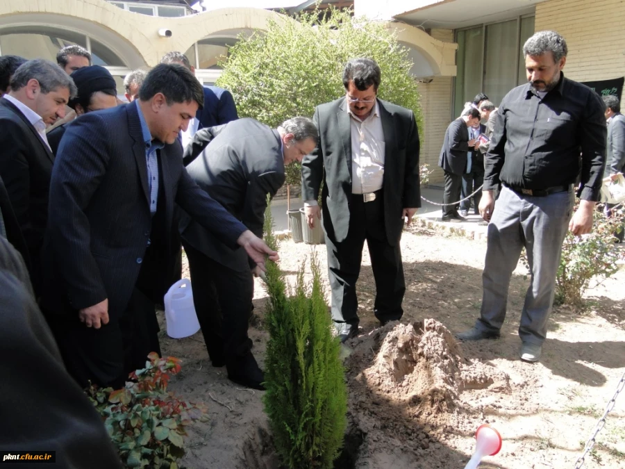 انجام مراسم غرس نهال به مناسبت هفته منابع طبیعی توسط استاندار در دانشگاه فرهنگیان کرمان