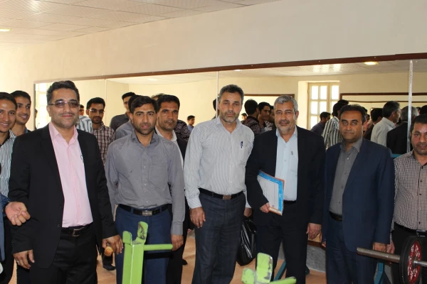 تصاویر افتتاح سالن ورزشی