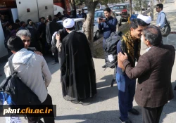 استقبال از دانشجویان شرکت کننده در پیاده روی اربعین