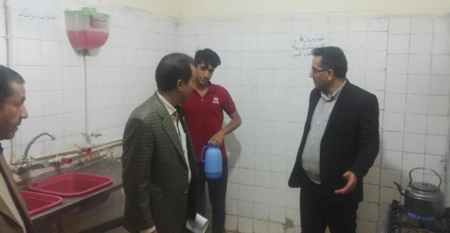 بازدید مشهدی رئیس اداره سراهای دانشجویی و همراهان از خوابگاه ها و سلف سرویس دانشگاه فرهنگیان استان کرمان 20 آذرماه 96