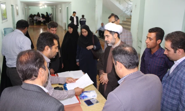 بازدید دکتر توان و دکتر صابری از مصاحبه آزمون استخدام پیمانی آموزش و پرورش