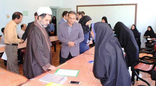 بازدید دکتر توان و دکتر صابری از مصاحبه آزمون استخدام پیمانی آموزش و پرورش