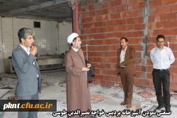 بازدید مستمر دکتر توان از فعالیت های عمرانی در حال اجرای دانشگاه
