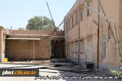 بازدید مستمر دکتر توان از فعالیت های عمرانی در حال اجرای دانشگاه