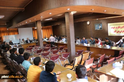 جلسه هماهنگی اعضای انجمن های علمی و اساتید مشاور فرهنگی با سرپرست، معاون آموزشی و مسئولان حراست، فرهنگی، ارزیابی و نظارت پردیس خواجه نصیرالدین طوسی