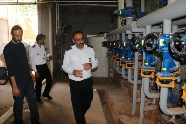 بازدید کارشناسان سازمان آتش نشانی و خدمات ایمنی شهرداری کرمان از دانشگاه فرهنگیان استان