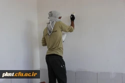 تلاش گروه جهادی شهید شهسواری بسیج دانشجویی دانشگاه فرهنگیان استان کرمان در منطقه زهکلوت رودبار جنوب به روایت تصویر