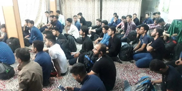 بدرقه و اعزام کاروان زیارتی اربعین حسینی از پردیس خواجه نصیرالدین طوسی دانشگاه فرهنگیان استان کرمان