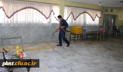 ضدعفونی کلیه فضاهای دانشگاه فرهنگیان استان کرمان انجام شد 2