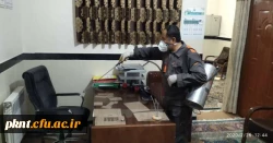 ضدعفونی کلیه فضاهای دانشگاه فرهنگیان استان کرمان انجام شد 7