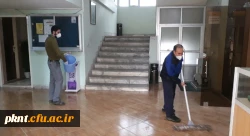 ضدعفونی کلیه فضاهای دانشگاه فرهنگیان استان کرمان انجام شد 8