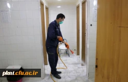ضدعفونی کلیه فضاهای دانشگاه فرهنگیان استان کرمان انجام شد 9